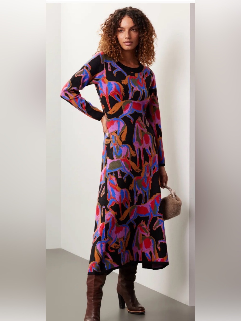 FARM RIO Wild horses Midi Dress size XS